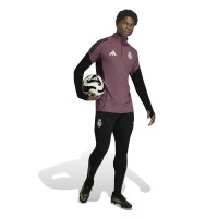 Haut d'entraînement adidas Real Madrid 1/4-Zip 2025-2026 violet noir blanc