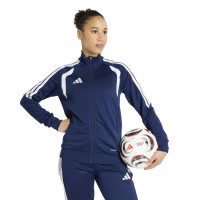 Survêtement zippé adidas Tiro 26 League pour femmes, bleu foncé et blanc