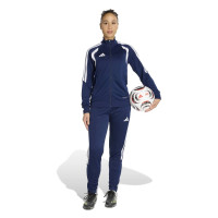 Survêtement zippé adidas Tiro 26 League pour femmes, bleu foncé et blanc