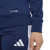 Survêtement zippé adidas Tiro 26 League pour femmes, bleu foncé et blanc