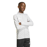 Survêtement adidas Entrada 26 à fermeture éclair intégrale pour Enfants, gris et noir