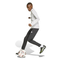 Survêtement adidas Entrada 26 à fermeture éclair intégrale pour Enfants, gris et noir