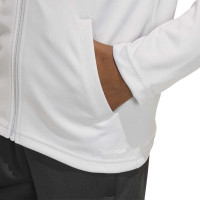 Survêtement adidas Entrada 26 à fermeture éclair intégrale pour Enfants, gris et noir