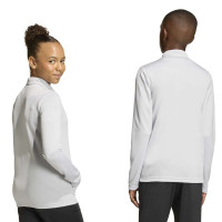 Veste d'entraînement adidas Entrada 26 pour Enfants, gris et blanc