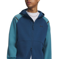 Under Armour Unstoppable Fleece Trainingspak Full-Zip Donkerblauw Lichtblauw