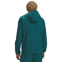 Under Armour Vibe Woven Windbreaker Donkergroen Zwart