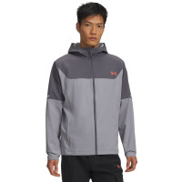 Under Armour Tech Utility Woven Jack Lichtgrijs Grijs Rood