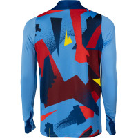 Haut d'entraînement Nike FC Barcelona Pre-Match Strike 1/4 Zip 2025-2026 bleu foncé jaune