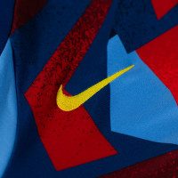Haut d'entraînement Nike FC Barcelona Pre-Match Strike 1/4 Zip 2025-2026 bleu foncé jaune