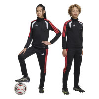 Pantalon d'entraînement adidas Tiro 26 League Regular pour enfants, noir et rouge