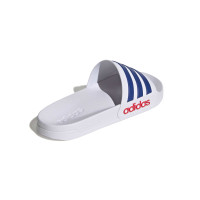 adidas Adilette Shower Slippers Wit Donkerblauw Rood