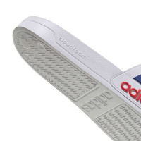 adidas Adilette Shower Claquettes Blanc Bleu Foncé Rouge