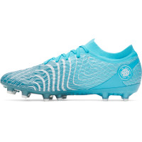 Under Armour Magnetico Pro 5 Gazon Naturel Chaussures de Foot (FG) Bleu Azure Blanc
