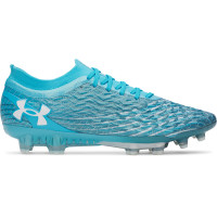 Under Armour Magnetico Elite 5 Gazon Naturel Chaussures de Foot (FG) Bleu Azure Blanc