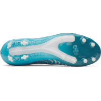 Under Armour Magnetico Elite 5 Gazon Naturel Chaussures de Foot (FG) Bleu Azure Blanc