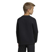 Pull adidas Tiro Travel Crew pour enfants, noir