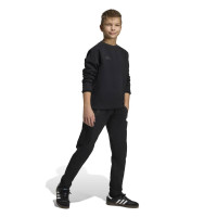 Pull adidas Tiro Travel Crew pour enfants, noir