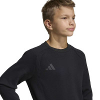 Pull adidas Tiro Travel Crew pour enfants, noir