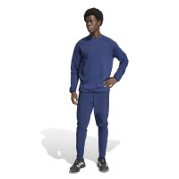 Pull adidas Tiro Travel Crew bleu foncé noir