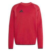 adidas Tiro Travel Crew Sweater Rood Zwart