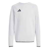 adidas Tiro Travel Crew Sweater Kids Grijs Zwart