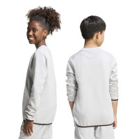 adidas Tiro Travel Crew Sweater Kids Grijs Zwart
