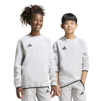 adidas Tiro Travel Crew Sweater Kids Grijs Zwart