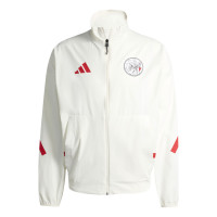 adidas Ajax Anthem Trainingjack 2025-2026 Wit Rood