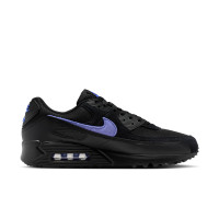 Nike Air Max 90 Baskets Noir Gris Foncé Violet