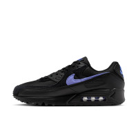 Nike Air Max 90 Baskets Noir Gris Foncé Violet