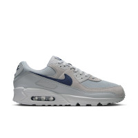 Nike Air Max 90 Baskets Gris Gris Argenté Bleu Foncé