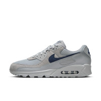 Nike Air Max 90 Baskets Gris Gris Argenté Bleu Foncé