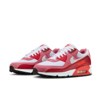 Nike Air Max 90 Baskets Blanc Rouge Rose Orange