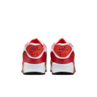Nike Air Max 90 Baskets Blanc Rouge Rose Orange