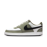 Nike Court Vision Low Baskets Blanc Vert Olive Noir