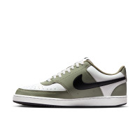 Nike Court Vision Low Baskets Blanc Vert Olive Noir