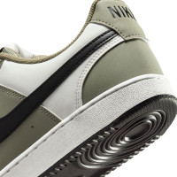 Nike Court Vision Low Baskets Blanc Vert Olive Noir