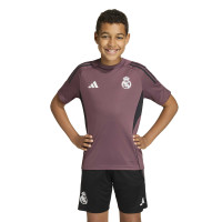 Kit d'entraînement adidas Real Madrid 2025-2026 pour Enfants, violet, noir, blanc