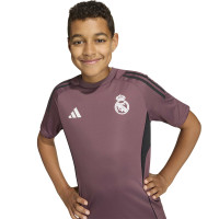 Kit d'entraînement adidas Real Madrid 2025-2026 pour Enfants, violet, noir, blanc