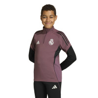 Survêtement adidas Real Madrid 1/4-Zip 2025-2026 pour Enfants, violet, noir, blanc