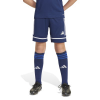 Short de football adidas Squadra 25 pour Enfants, bleu foncé et blanc