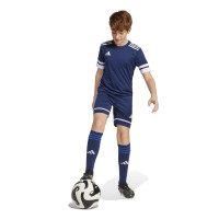 Short de football adidas Squadra 25 pour Enfants, bleu foncé et blanc