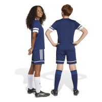 Short de football adidas Squadra 25 pour Enfants, bleu foncé et blanc