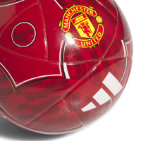 adidas Manchester United Mini Voetbal Maat 1 2025-2026 Rood Wit Zwart