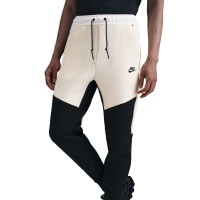 Nike Tech Fleece Sportswear Pantalon de Jogging Beige Noir Blanc Cassé