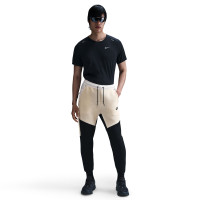Nike Tech Fleece Sportswear Pantalon de Jogging Beige Noir Blanc Cassé