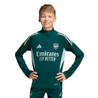Survêtement adidas Arsenal 1/4-Zip 2025-2026 pour Enfants, vert foncé, gris