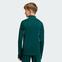 adidas Arsenal Trainingstrui 1/4-Zip 2025-2026 Kids Donkergroen Grijs