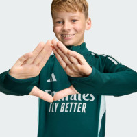 Survêtement adidas Arsenal 1/4-Zip 2025-2026 pour Enfants, vert foncé, gris