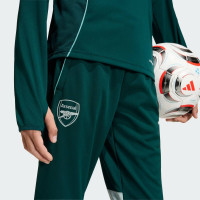 Survêtement adidas Arsenal 1/4-Zip 2025-2026 pour Enfants, vert foncé, gris
